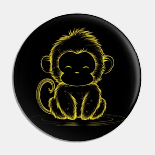 Happy Monkey Pin