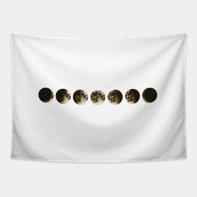 Moon Phases - Cool Astrology Gift For Men & Women Tapestry by Art Like Wow Designs