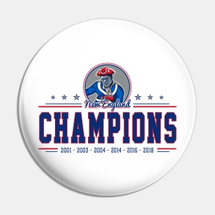 Patriots 2019 Championship Graphic 3 Pin