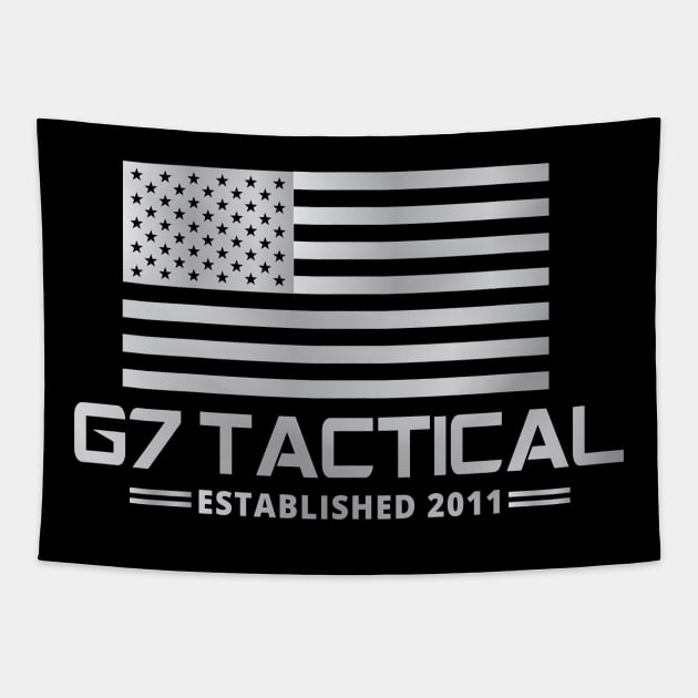 Gray American Flag Tapestry by G7 Tactical