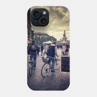 Biking in Milano, Italy Phone Case