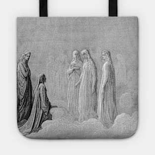 High Resolution Gustave Doré Paradiso Illustration Piccarda Donati Tote