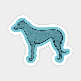 Greyhound - dog lovers hand drawn design Magnet