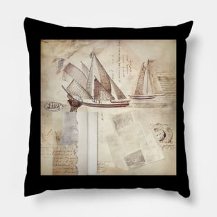 Crafty Pirate Vintage Pillow