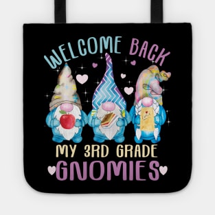 Welcome Back my 3rd grade gnomies..Back to school cute Gift Tote