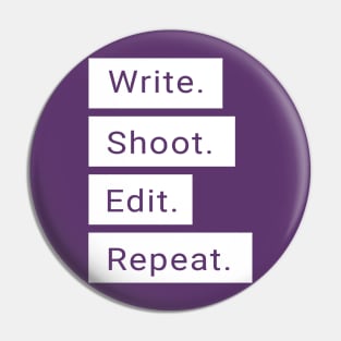 Write. Shoot. Edit. Repeat. Pin