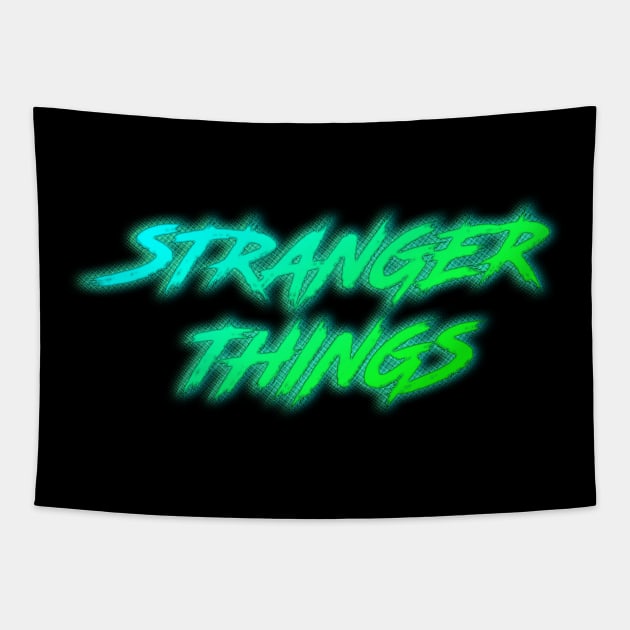 Stranger Things - Retro Neon Tapestry by Dopamine Creative