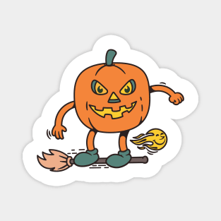 the pumpkin witch Magnet