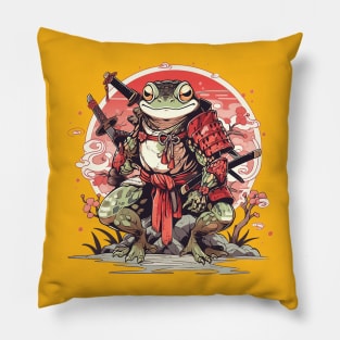 samurai frog Pillow