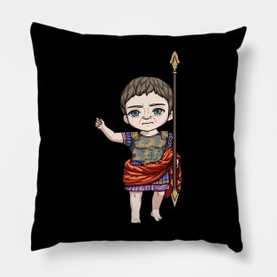 Augustus: A Royal Design Celebrating the Power and Wisdom of Rome's First Emperor Pillow