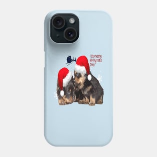 Holiday Ready Rottweilers A Puppy First Christmas Phone Case