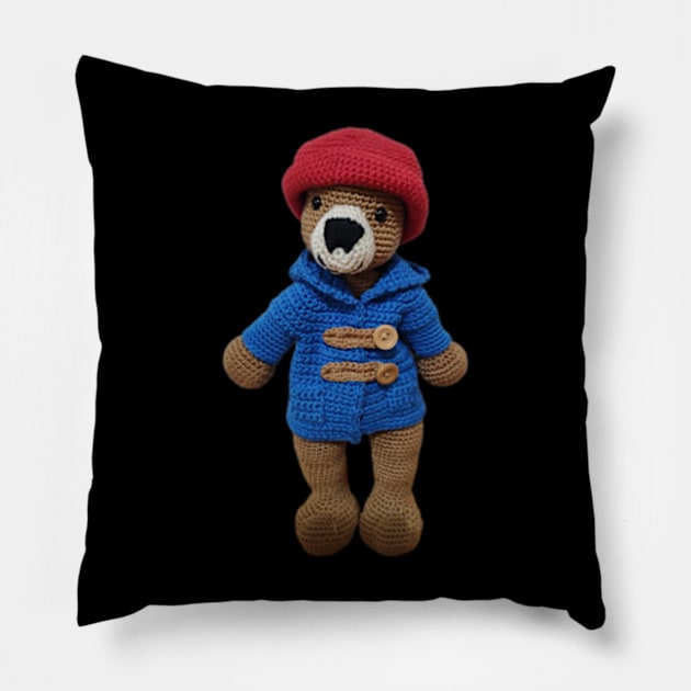 Crochet Paddington Bear Pillow by AmaniZelaya