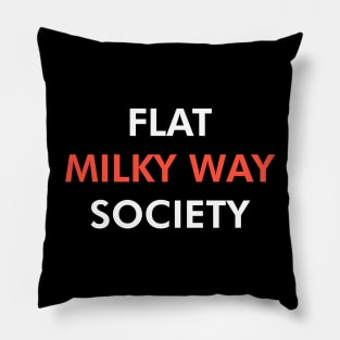 Flat Milky Way Society (Light) Pillow