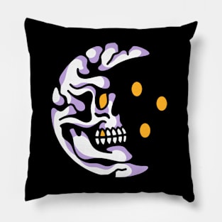 Skull moon Pillow