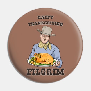 Happy Thanksgiving Pilgrim Pin