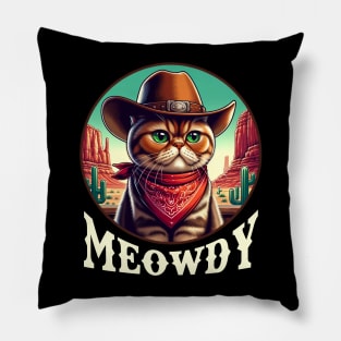 Feline Fantasy Trendy Tee for Fans of Exotic Shorthair Cats Pillow