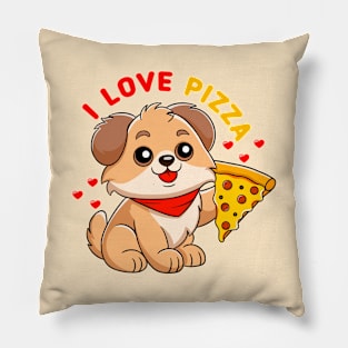 I love pizza dog Pillow