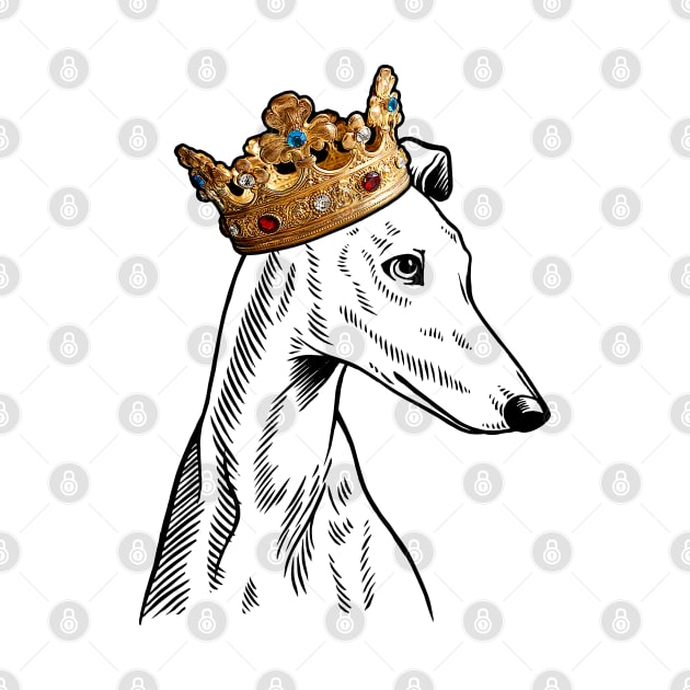 Greyhound Dog King Queen Wearing Crown by millersye