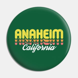 Retro Anaheim California Pin