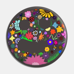 Floral features Pin