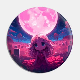 Waiting in the pink full moon Pin