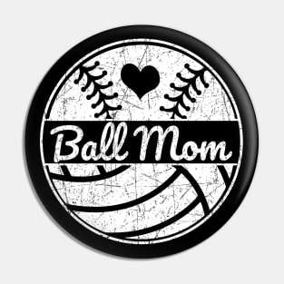 Ball Mom Softball Mom Volleyball Mom Softball Baseball Mom Pin