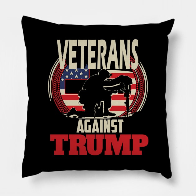 Veterans against trump 2020 veterans gift Pillow by DODG99