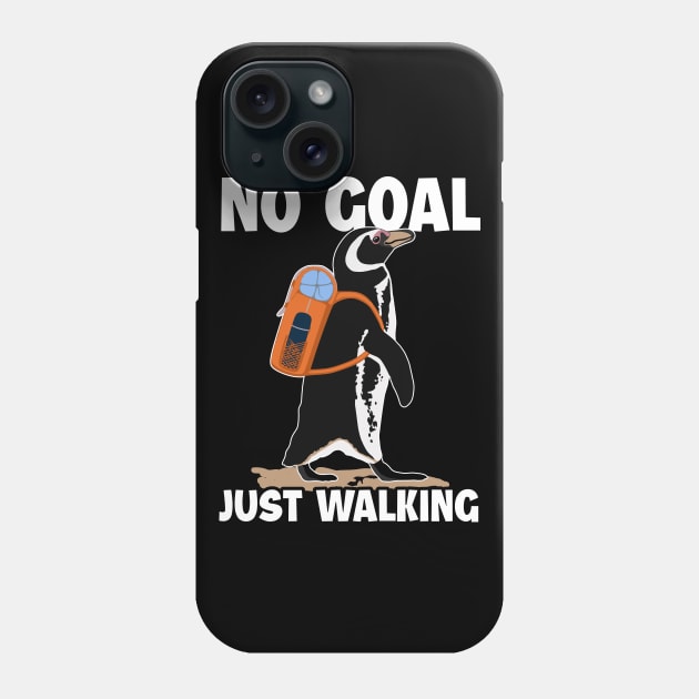 No Goal Just Walking Backpacking Outdoor Wander Hiker Hiking Phone Case by Melinas Dragonpets