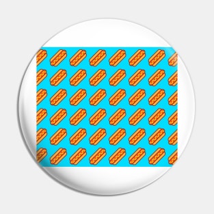 Hot Dog Pattern Pin