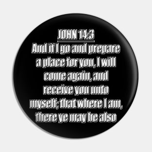 Bible Verse John 14:3 (KJV) Pin