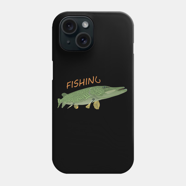 Pike Fish Phone Case Cover Fishing Pikes Breed Fishing Long Eel