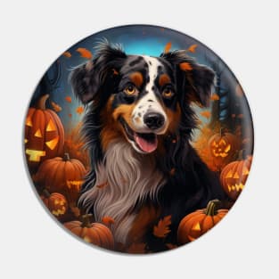 Australian shepherd Halloween Pin