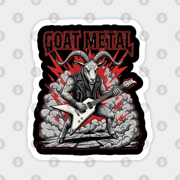 Goat Metal Magnet by Stylecombinator