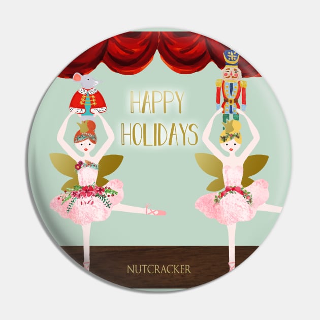 Nutcracker Ballett Xmas Pin by GreenNest