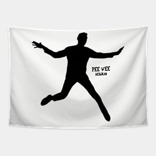 Peewee Jump Shillouette Tapestry