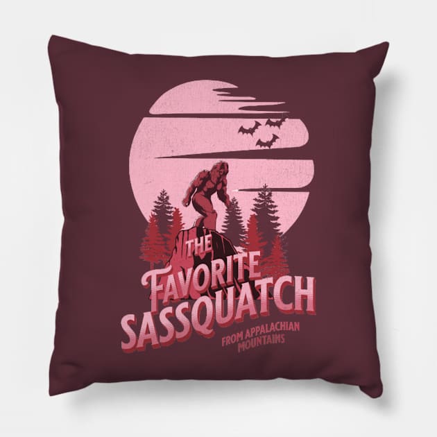 Cool Favorite Sassquatch Pillow by Vortex.Merch