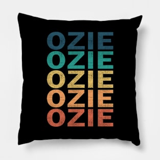 Ozie Name T Shirt - Ozie Vintage Retro Name Gift Item Tee Pillow