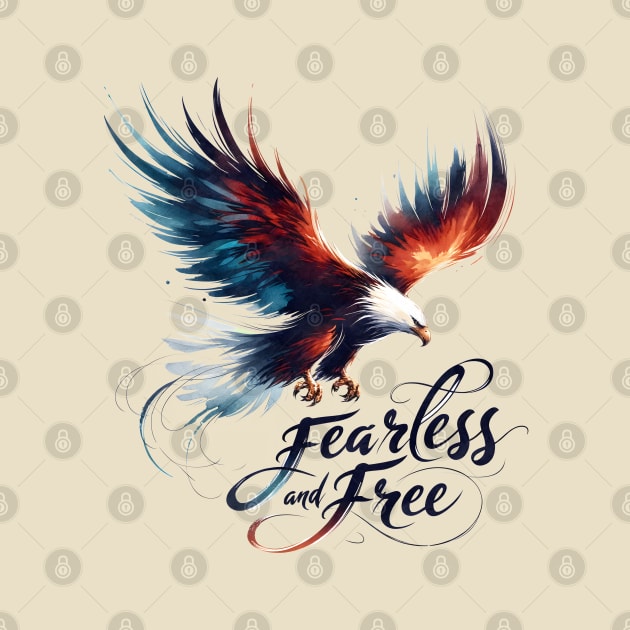 Eagle Fearless and Free by Nasher Designs