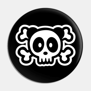 Panda Skull Bambu Brand Halloween Skeleton Pin