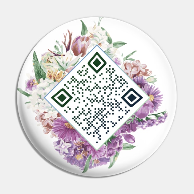 IZ*ONE Violeta QR Code Pin by Silvercrystal