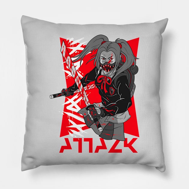 Sword Monster Pillow by POD-of-Gold