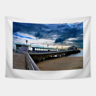 Bournemouth Pier And Beach Dorset Tapestry