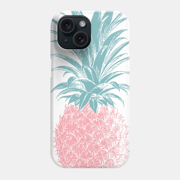 Pink Pineapple Illustration Phone Case by ApricotBirch