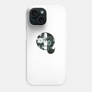 Flower Alphabet Q Phone Case