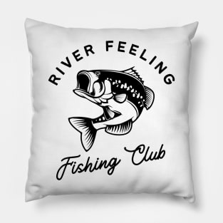 River Feeling , Fishing club Pillow