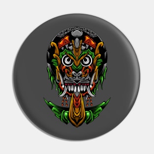 Fantasy barong with fangs Pin