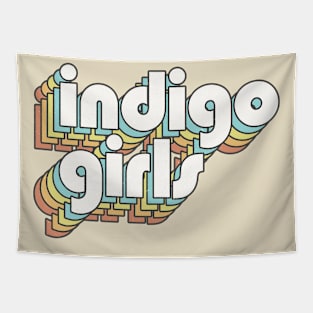 Retro Indigo Girls Tapestry