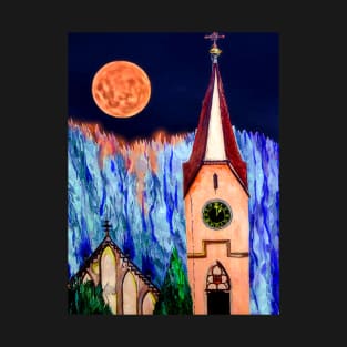 The Moon over the Church T-Shirt