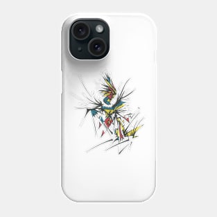 Celebration Unique Blue Yellow Red Black White Colorful Abstract Art Phone Case