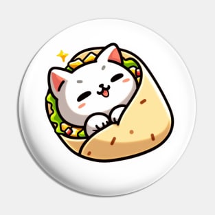 burrito kitty Pin